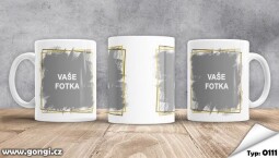 Hrnek 330 ml - 0111 - Zlatý rámeček